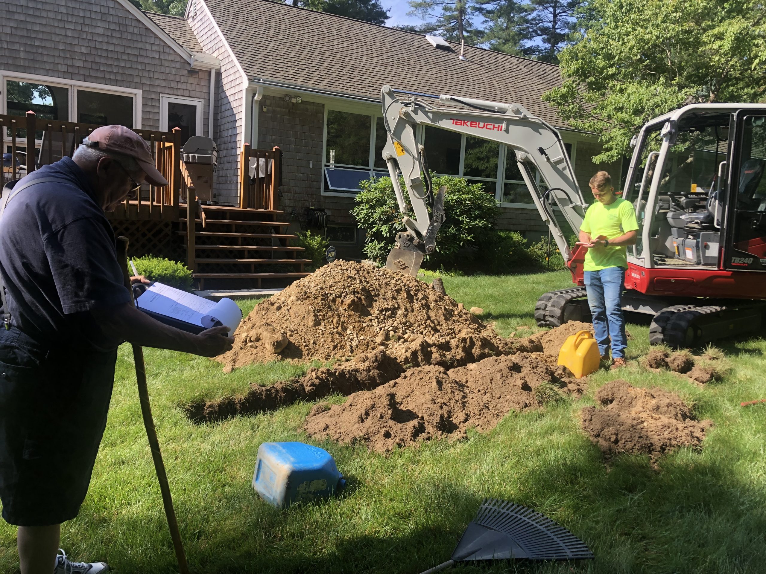 Performing soil evaluation & Perc Test, Norwell, MA
